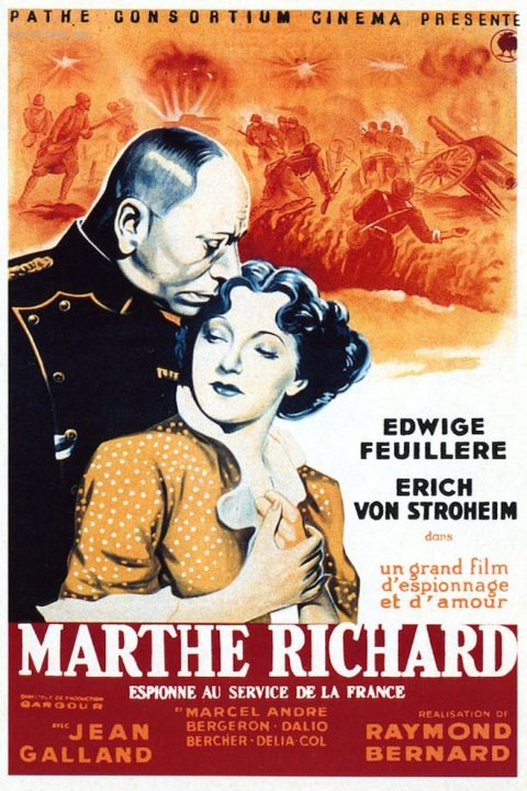 Plakát Marthe Richard, au service de la France