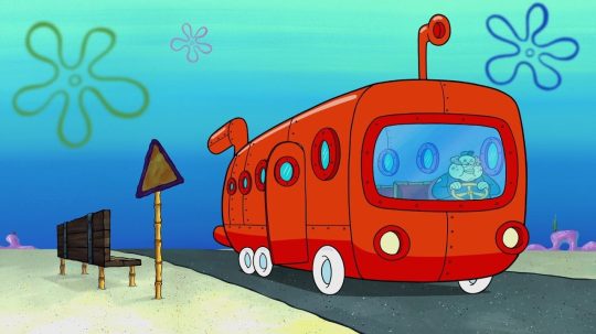 SpongeBob v kalhotách - Sépiák v autobuse