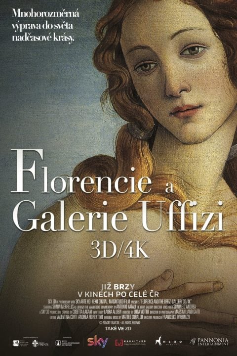 Plakát Florencie a galerie Uffizi