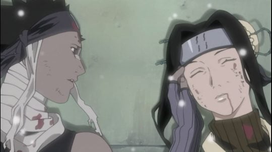 Naruto - Zabuza, padlý ve sněhu...