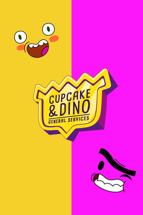 Plakát Cupcake a Dino: Práce všeho druhu