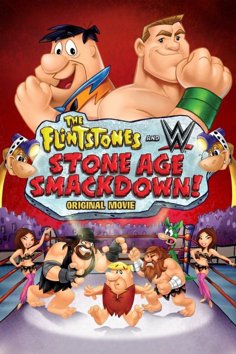 Plakát Flintstoneovi & WWE: Mela doby kamenné