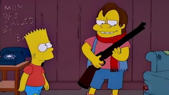 Simpsonovi - Bart v úloze matky