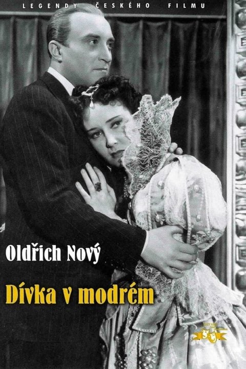 Plakát Dívka v modrém