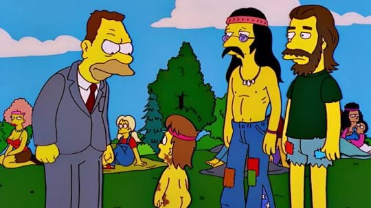 Simpsonovi - Štastná doba hippies