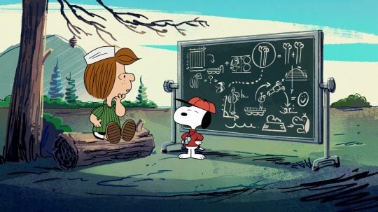 Snoopy na táboře - Skočit do vody, či neskočit? / Kamarádi do deště