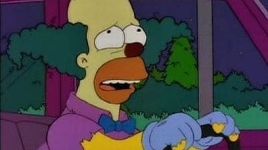 Simpsonovi - Homer klaunem