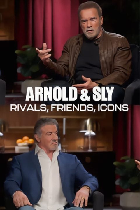 Plakát Arnold a Sly: Rivalové, přátelé, ikony