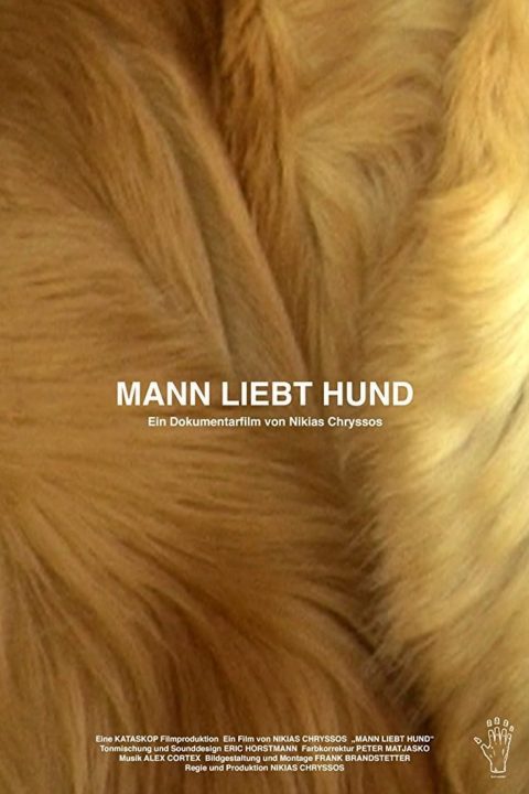 Mann liebt Hund