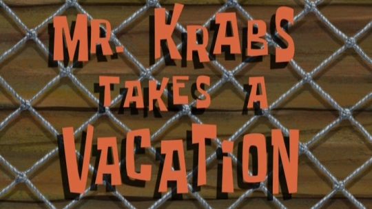 SpongeBob v kalhotách - Pan Krabs jede na dovolenou