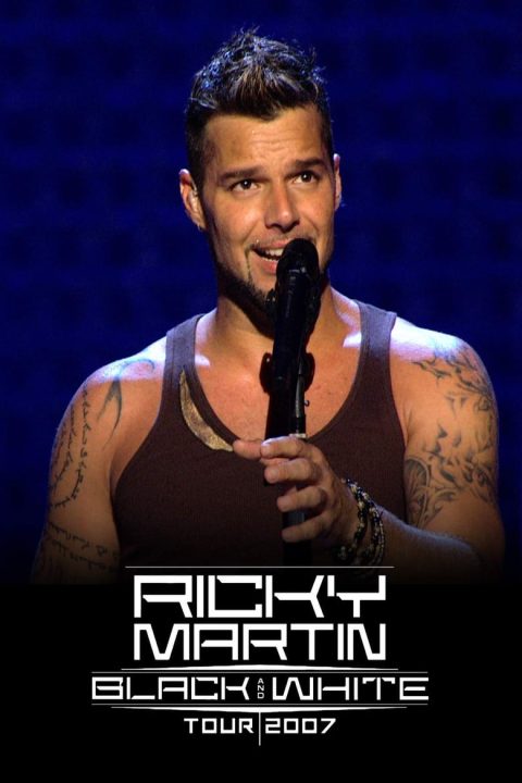 Plakát Ricky Martin - Black and White Tour