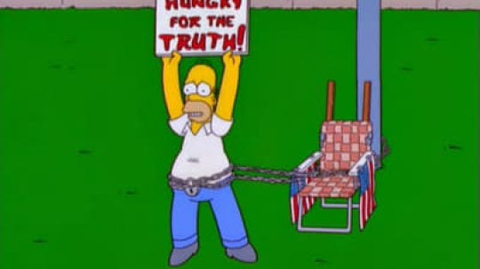 Simpsonovi - Homer drží hladovku