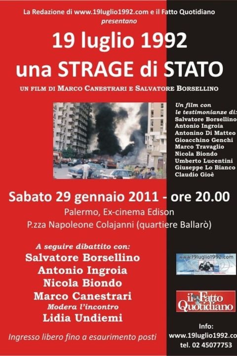 19 luglio 1992 – Una strage di Stato